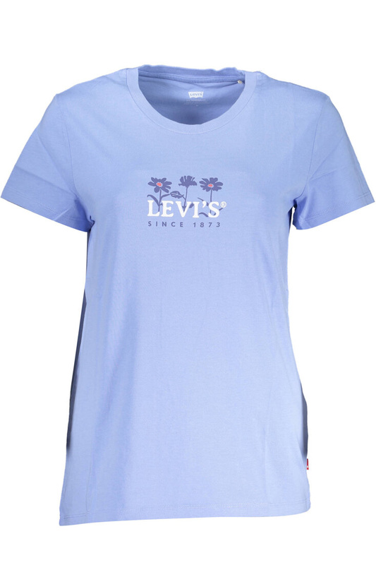 DAMSKI T-SHIRT Z KRÓTKIM RĘKAWEM LEVI&#39;S JASNONIEBIESKI