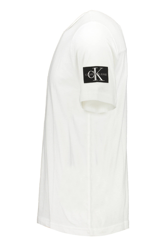 CALVIN KLEIN T-SHIRT Z KRÓTKIM RĘKAWEM MĘSKI BIAŁY