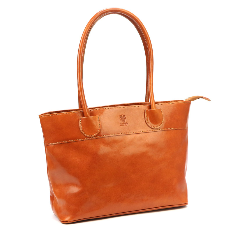 Skórzana duża elegancka damska shopperbag torebka na ramię Florence