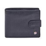 Skórzany pojemny zamykany męski portfel Nordee