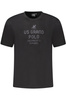 MĘSKA CZARNA KOSZULKA Z KRÓTKIM RĘKAWEM US GRAND