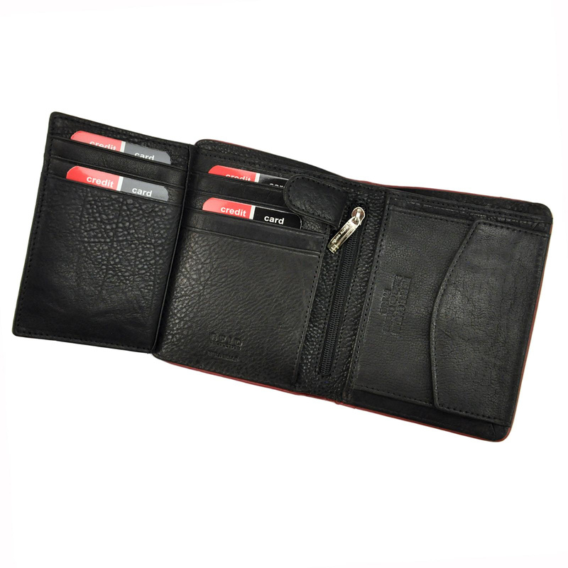 Pierre Cardin męski portfel skóra naturalna duży bez zapięcia RFID