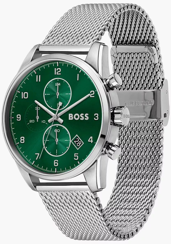 Zegarek BOSS 1513938. Kwarcowy, Kolor zielony. Mężczyzna.