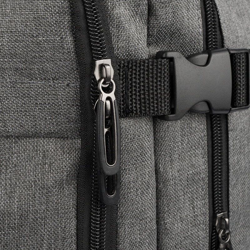 Plecak torba mały bagaż pojemny do samolotu kabinówka lotnicza Beltimore jasno szary TOK-T