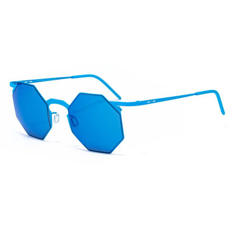 Okulary ITALIA INDEPENDENT 0205-027-000. Okulary przeciwsłoneczne, Kolor niebieski. Unisex.
