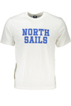 BIA�Y T-SHIRT M�SKI Z KR�TKIM R�KAWEM NORTH SAILS