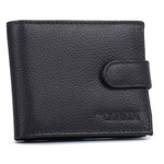 Mały skórzany portfel męski z RFID od 4U Cavaldi
