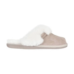 KAPCIE DAMSKIE CASHMERE BEŻOWO-BIAŁE