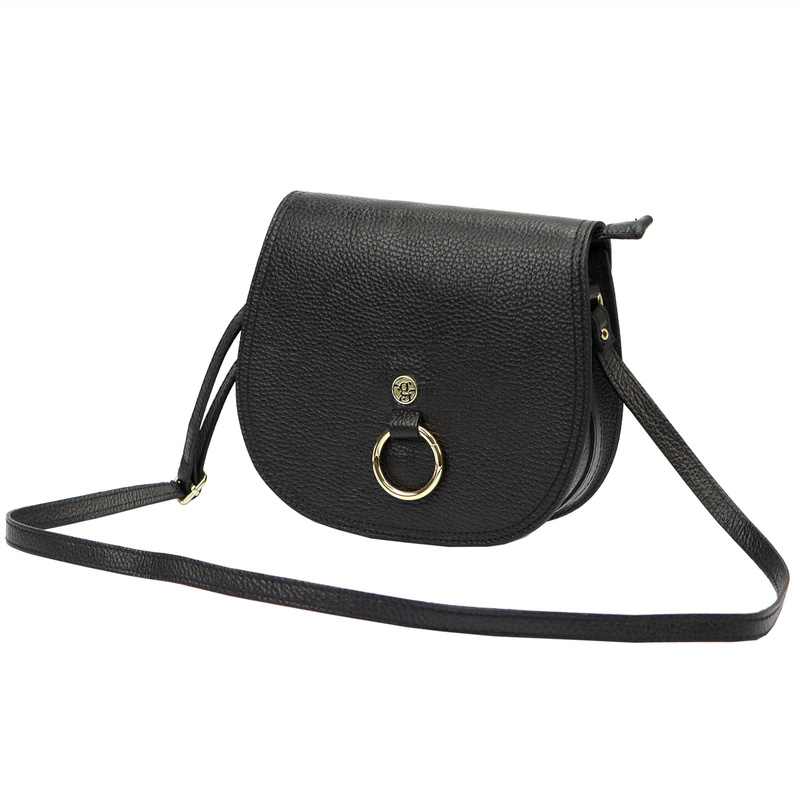 Gregorio skórzana damska listonoszka torebka zamykana klapą na magnes