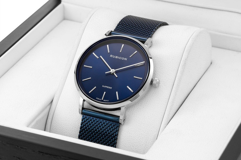 ZEGAREK DAMSKI RUBICON RNBD88 - SZAFIROWE SZKŁO (zr583i)