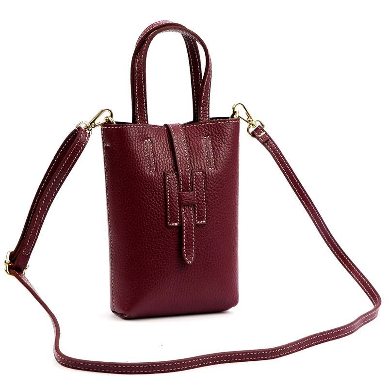 Luka damska skórzana listonoszka torebka do ręki Mała zgrabna i stylowa