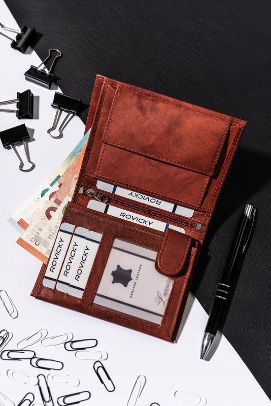 Skórzany męski portfel Wild N4-CHM-NL RFID