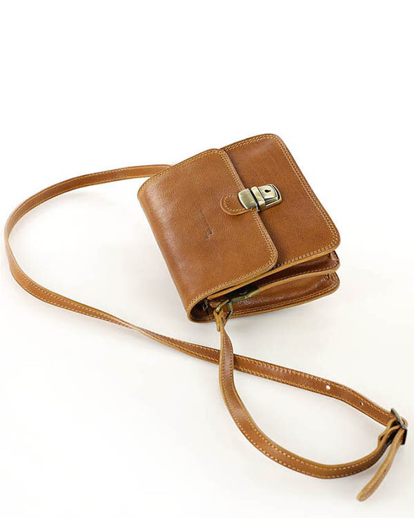 Torba skórzana kwadratowa premium Florence bag - MARCO MAZZINI czarna