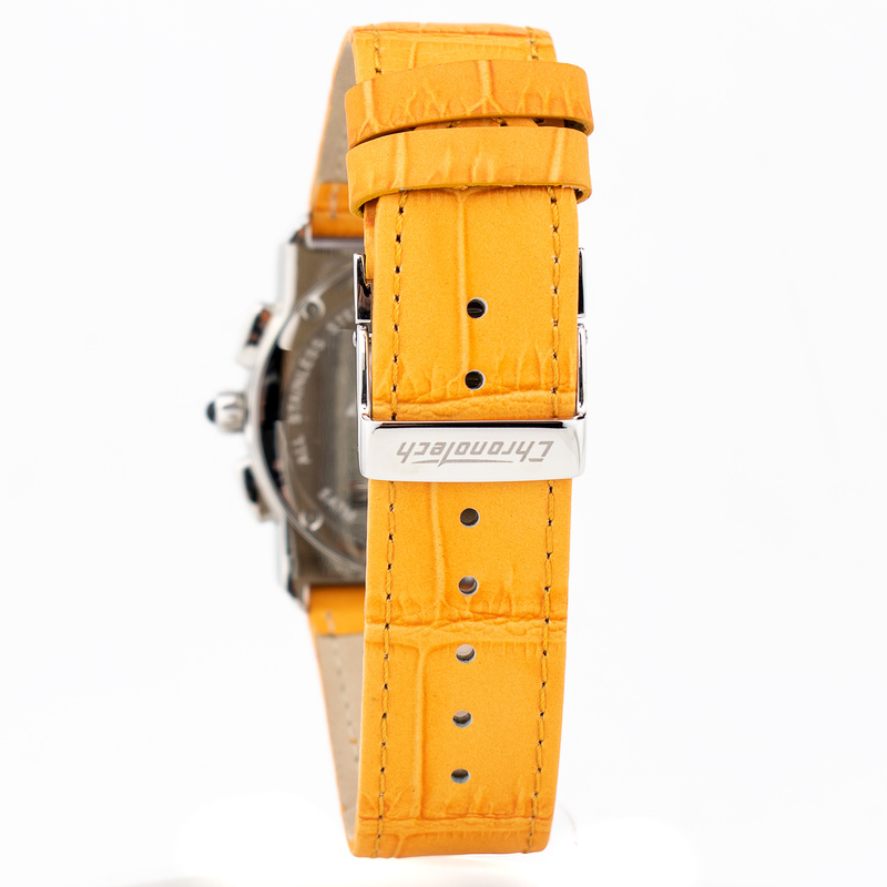 Zegarek CHRONOTECH CT7280M-07. Kwarcowy, Kolor pomarańczowy. Unisex.