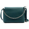 Luka Listonoszka damska skórzana torebka na ramię krótki łańcuszek klapa