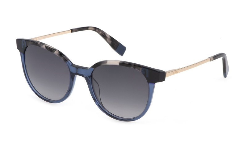 Okulary FURLA SFU602-53AGQX. Okulary przeciwsłoneczne, Kolor niebieski. Kobieta.