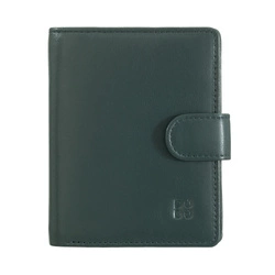 Pionowa pojemna skórzana portmonetka damska DUDU