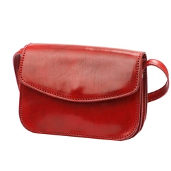 Florence Skórzana listonoszka na ramię 3 komory zamykana klapą elegancka