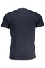 NIEBIESKI T-SHIRT MĘSKI Z KRÓTKIM RĘKAWEM KLASY CAVALLI