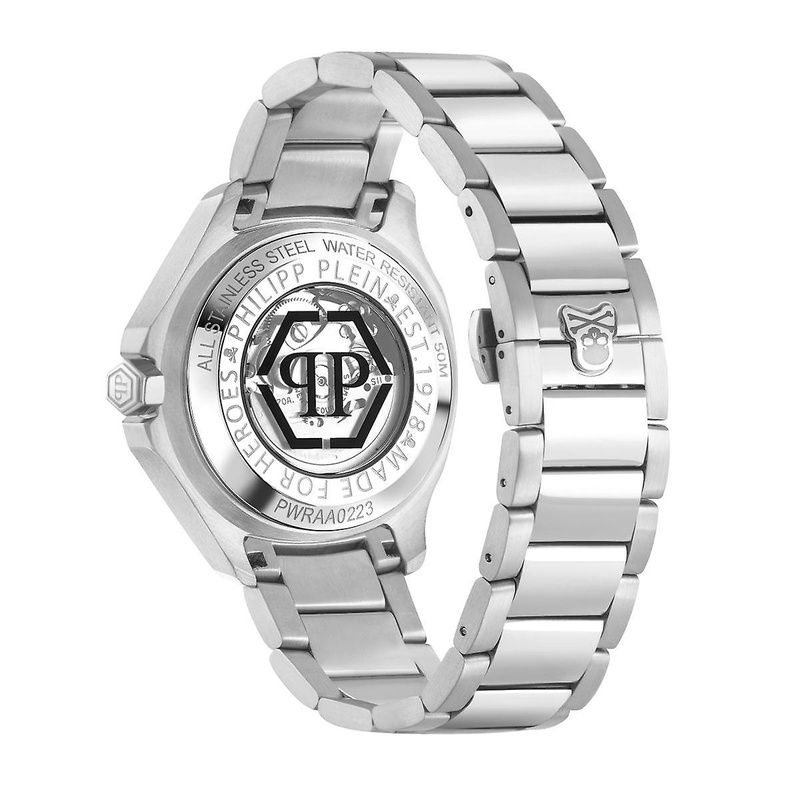 Zegarek PHILIPP PLEIN PWRAA0223. Automatyczny, Kolor szary. Mężczyzna.