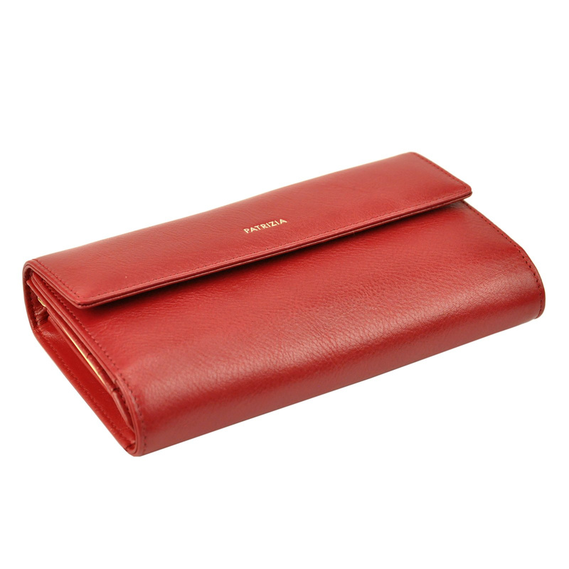 PATRIZIA duża damska portmonetka skóra naturalna podłużny portfel RFID