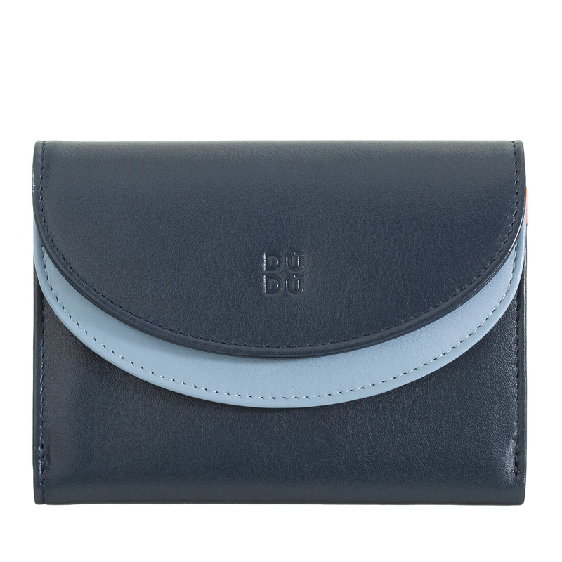DUDU mała damska portmonetka skóra naturalna kompaktowy portfel