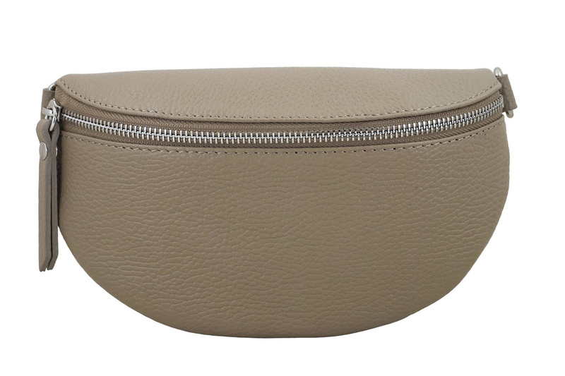 Saszetka / nerka skórzana młodzieżowa - Beżowa