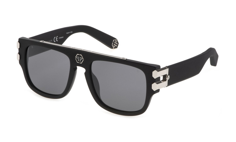 Okulary PHILIPP PLEIN SPP011V55703X. Okulary przeciwsłoneczne, Kolor czarny. Mężczyzna.