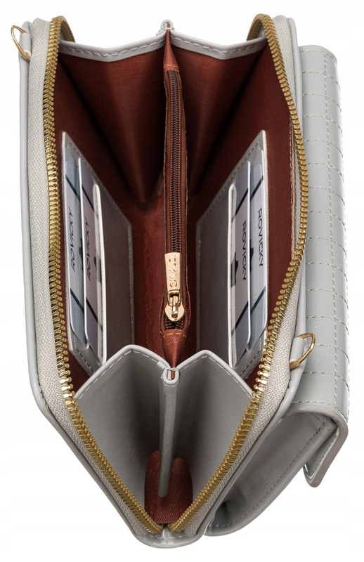 Elegancka mini torebka-portfel w jednym 4U Cavaldi