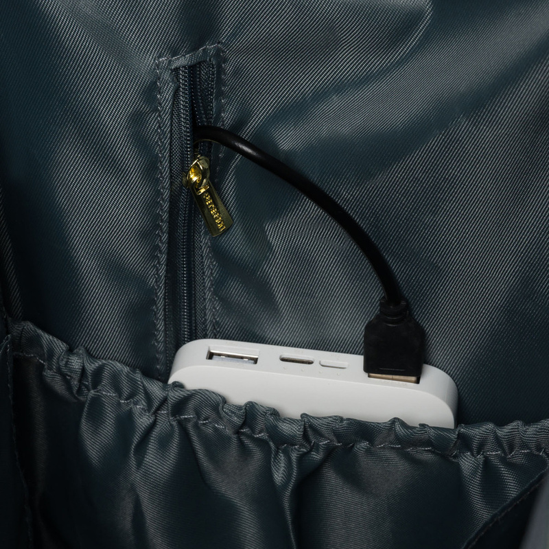 Materiałowy plecak męski Peterson PTN ALFA BLACK