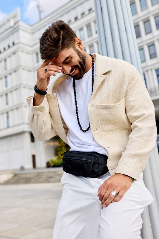 Trwała saszetka męska wykonana z poliestru Peterson RN-01