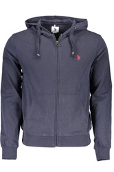 NIEBIESKA BLUZA Z ZAMKIEM US POLO MĘSKA