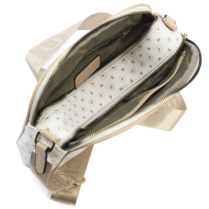 BRICIOLE damska listonoszka skóra eko torebka na ramię dwukomorowa