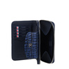 Damski portfel skórzany Canaletto – granatowy croco z RFID | Elegancja i bezpieczeństwo PD1445s285 RFID