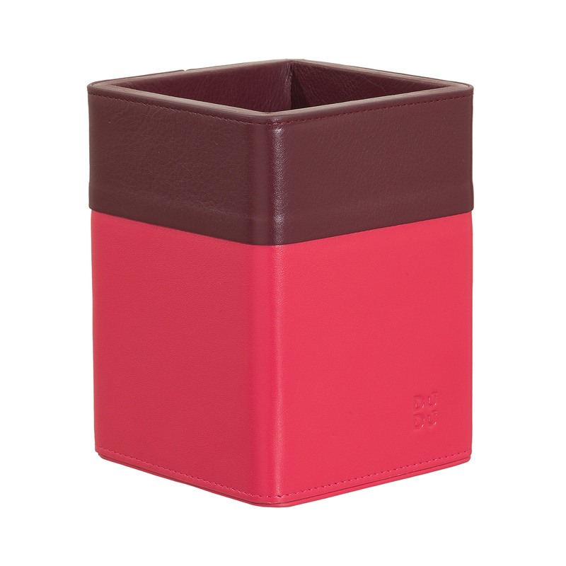 DUDU pojemnik na długopisy na biurko skóra naturalna przybornik