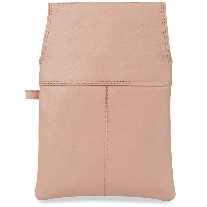 Kabura kelnerska skórzana etui na pasek skóra naturalna Beltimore beżowa U10