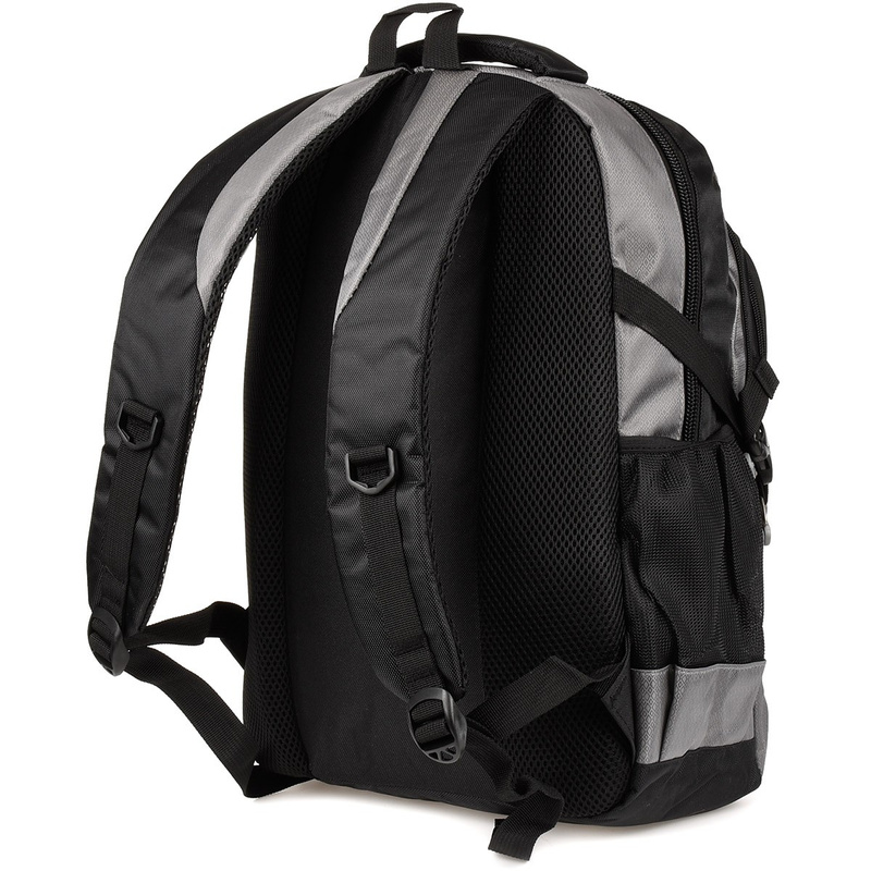 Plecak sportowy miejski trekkingowy wytrzymały szary T15