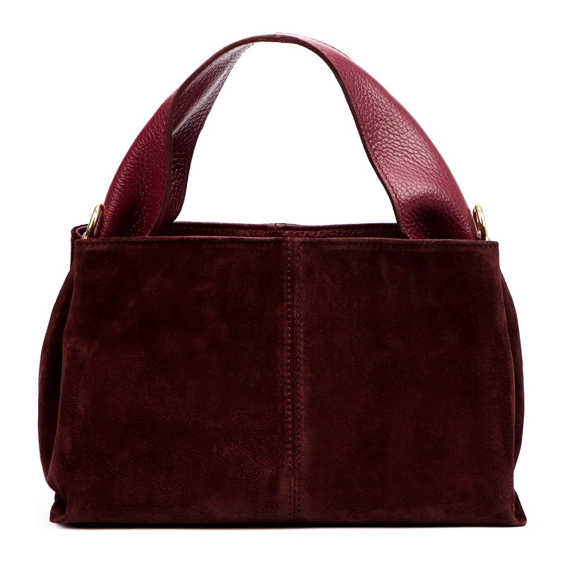 Stylowa Zamszowa damska listonoszka torebka z dopinanym paskiem od Luka