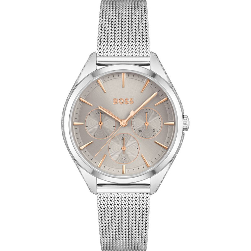 Zegarek HUGO BOSS 1502638. Kwarcowy, Kolor szary. Kobieta.