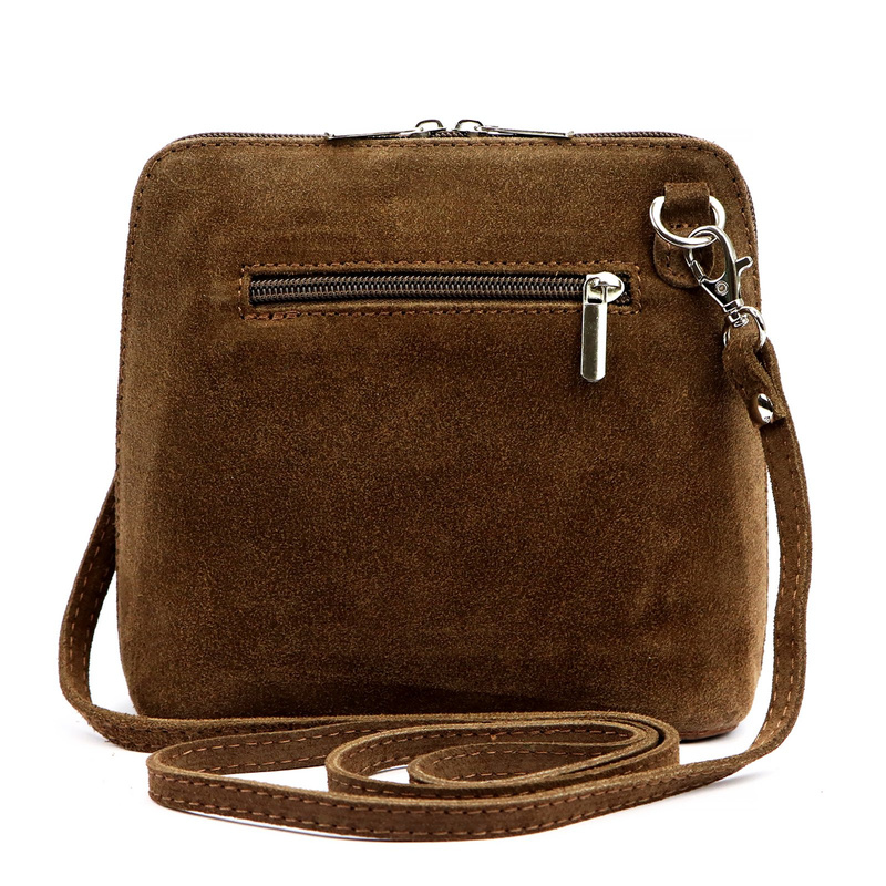 Barberinis Zamszowa skórzana mała damska listonoszka z organizerem na ramię