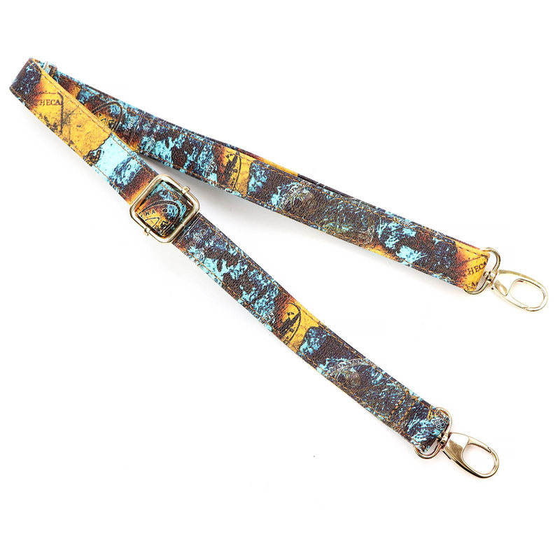 Gregorio pasek do torebki skóra ekologiczna regulowany wielokolorowy