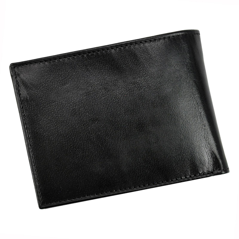 Pierre Cardin męski portfel skóra naturalna poziomy składany RFID