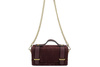 Zamszowa torebka Barberinis wizytowa - Bordowa