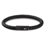 Biżuteria TOMMY HILFIGER 2790641S. Bransoletka, Kolor czarny. Mężczyzna.