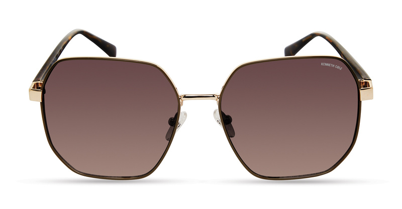 Okulary KENNETH COLE KC3000-6032F. Okulary przeciwsłoneczne, Kolor złoty. Kobieta.