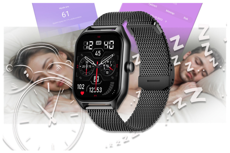 SMARTWATCH UNISEX Rubicon RNCF03 - ROZMOWY BLUETOOTH, ALWAYS ON DISPLAY (sr049a)