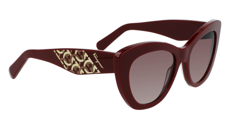 Okulary SALVATORE FERRAGAMO SF1022S-603. Okulary przeciwsłoneczne, Kolor BORDEAUX. Kobieta.