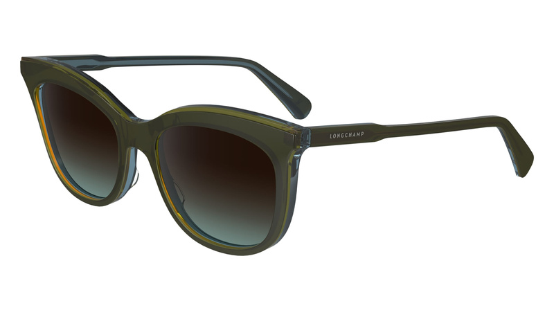 Okulary LONGCHAMP LO738S5318310. Okulary przeciwsłoneczne, Kolor zielony. Kobieta.