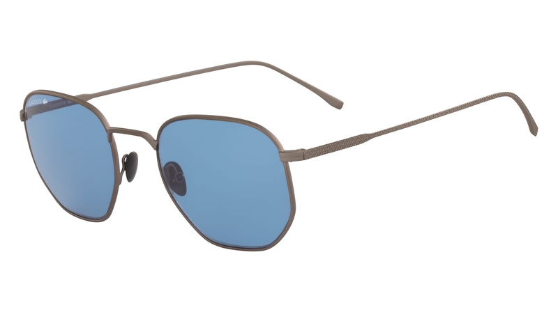 Okulary LACOSTE L206S-033. Okulary przeciwsłoneczne, Kolor szary. Unisex.