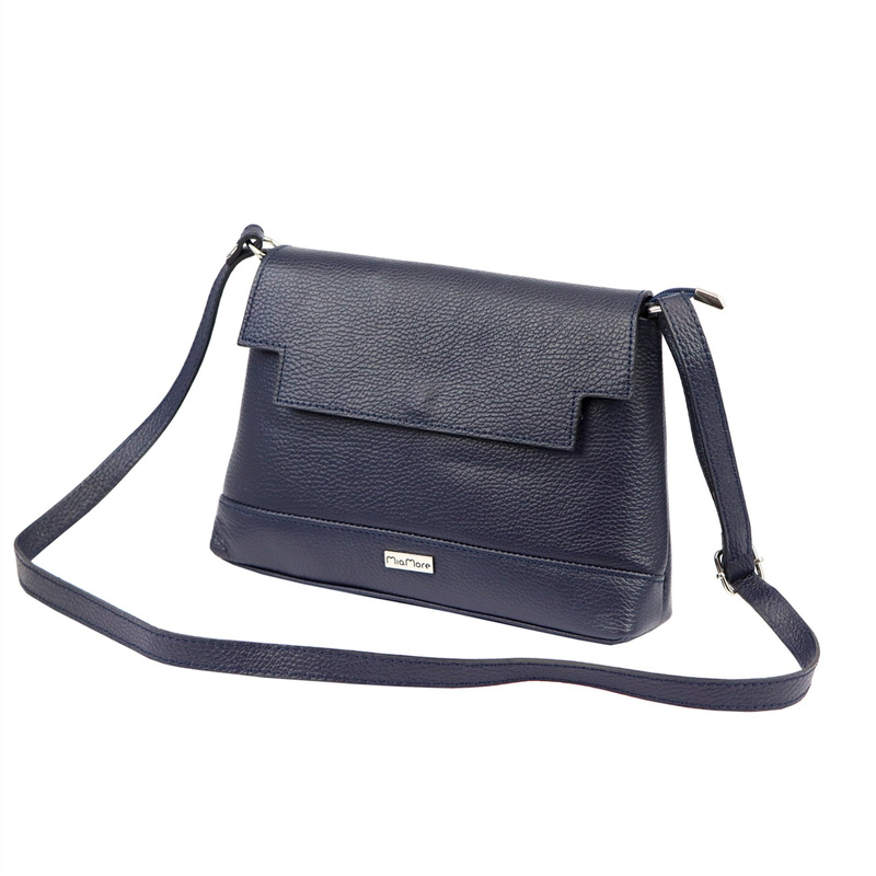 MiaMore damska listonoszka przez ramię skóra naturalna torebka z klapą